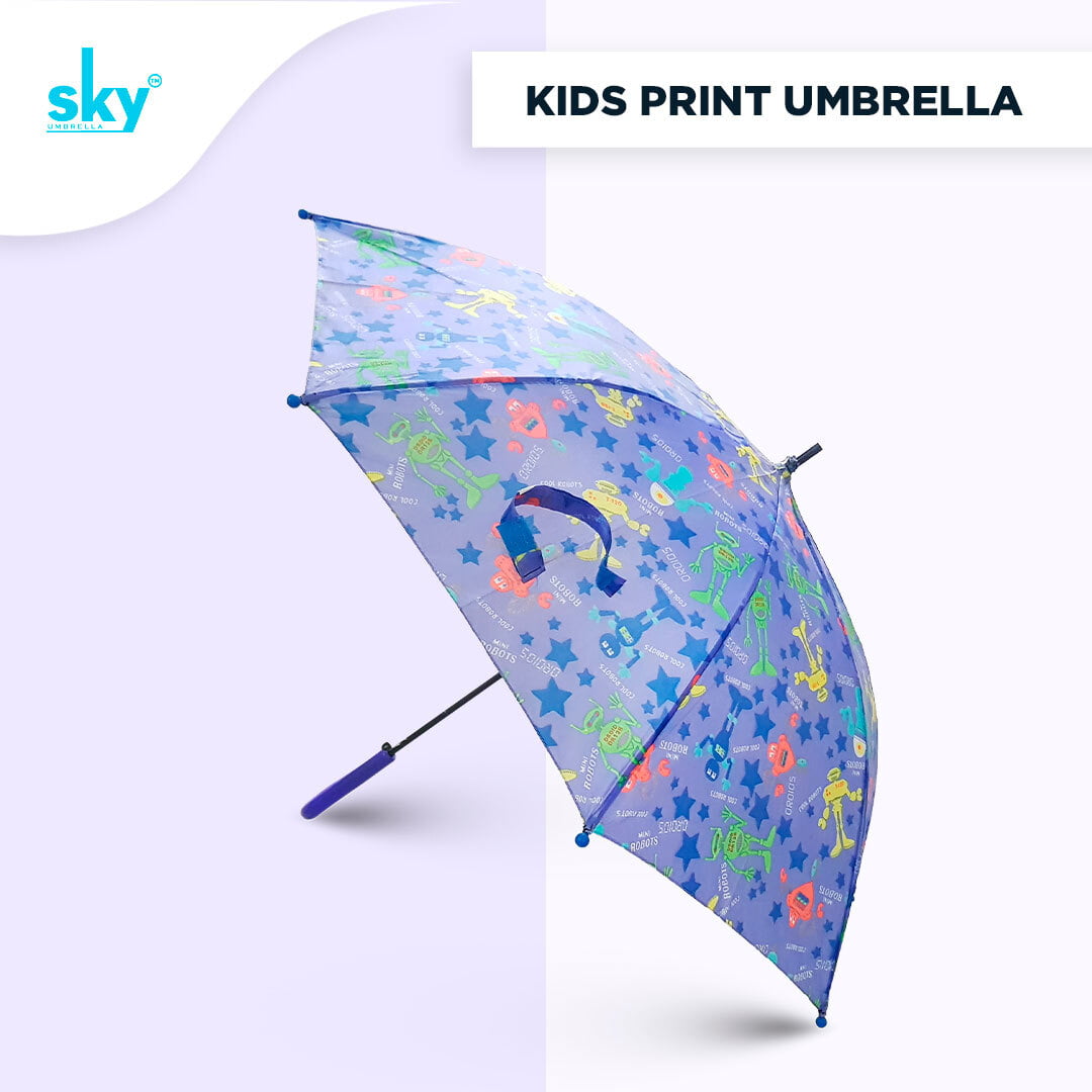 MULTI COLOR RAINBOW UMBRELLA -  PRINTED KIDS UMBRELLA